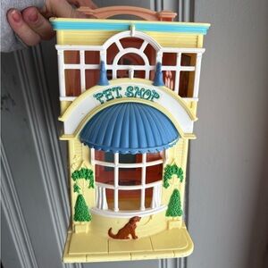 Vintage Fisher Price Sweet Streets Pet Shop Playhouse and Beauty Salon